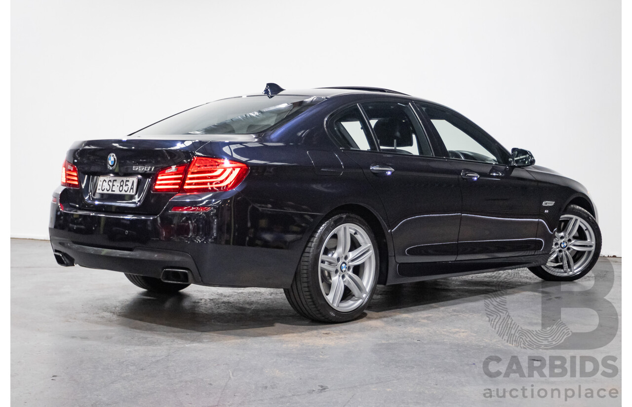 5/2014 BMW 550i LCI M-Sport F10 MY14 4d Sedan Carbon Black Metallic Twin Turbo V8 4.4L