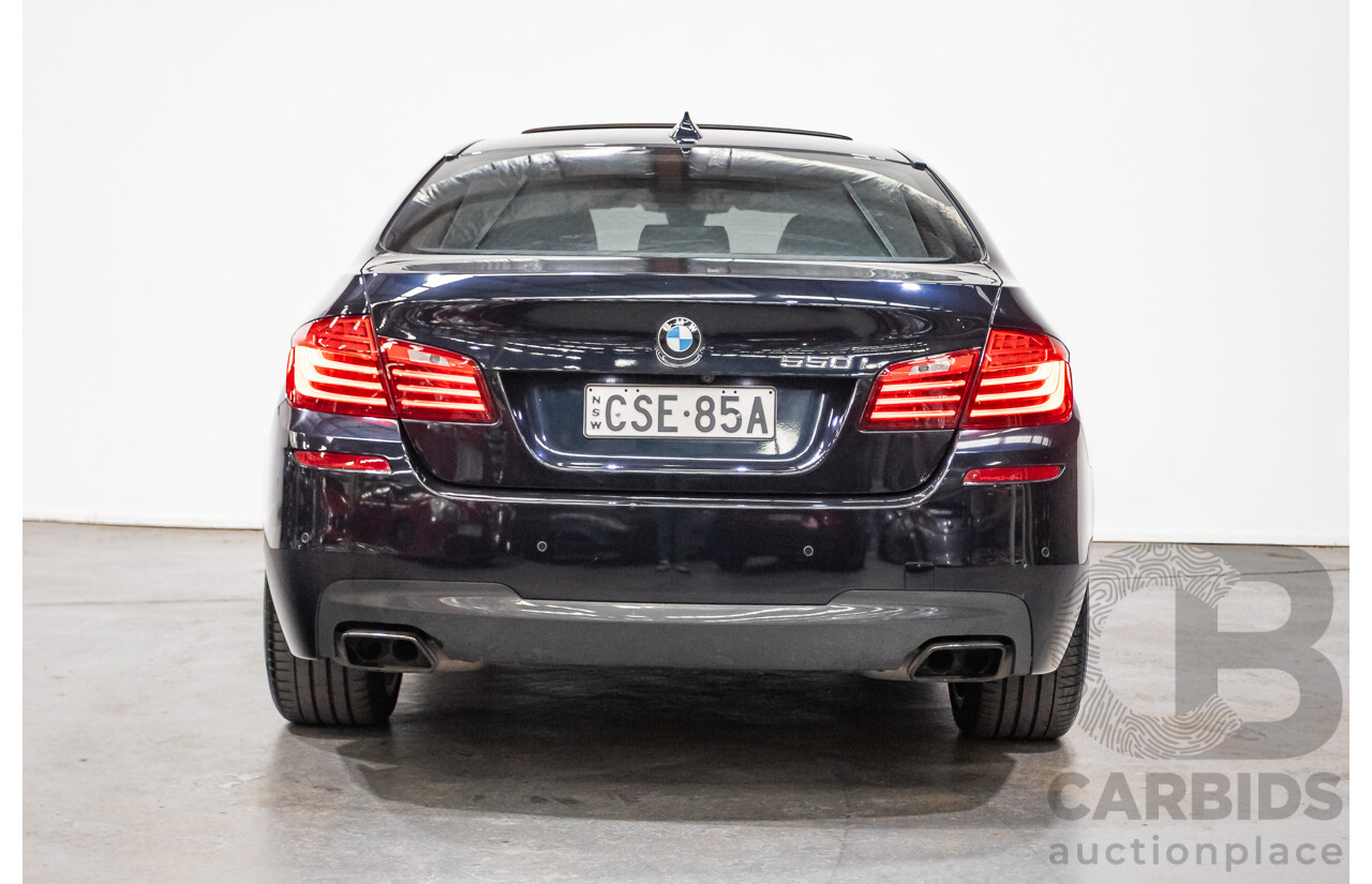 5/2014 BMW 550i LCI M-Sport F10 MY14 4d Sedan Carbon Black Metallic Twin Turbo V8 4.4L