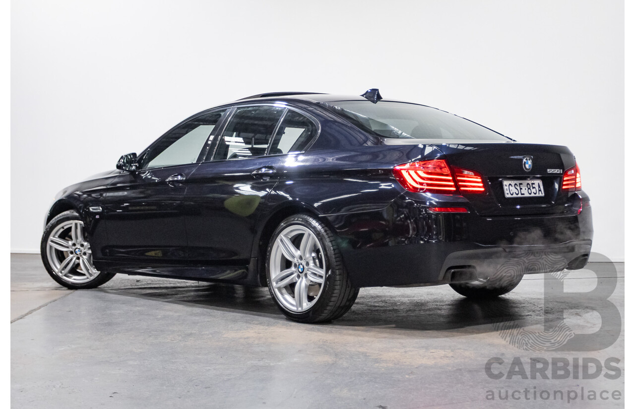 5/2014 BMW 550i LCI M-Sport F10 MY14 4d Sedan Carbon Black Metallic Twin Turbo V8 4.4L