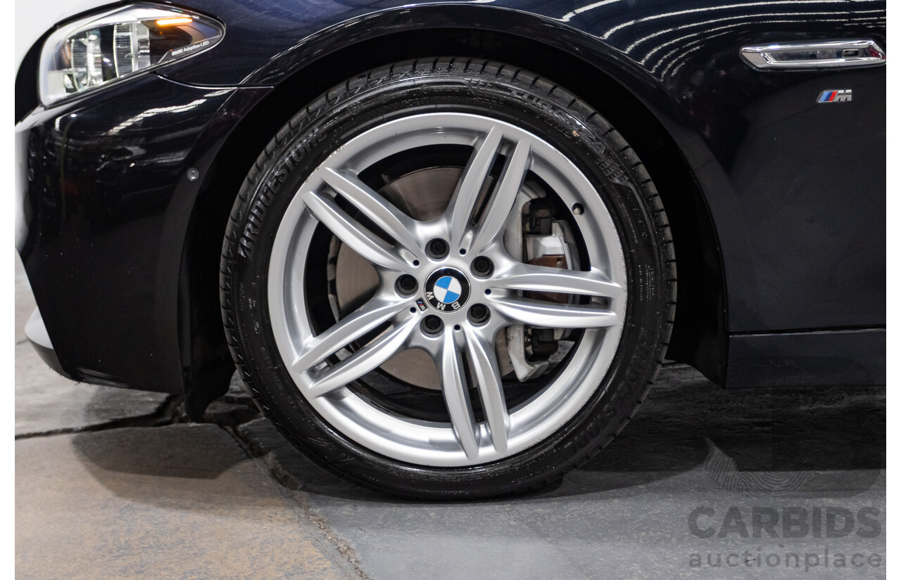 5/2014 BMW 550i LCI M-Sport F10 MY14 4d Sedan Carbon Black Metallic Twin Turbo V8 4.4L