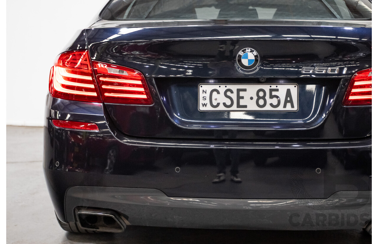 5/2014 BMW 550i LCI M-Sport F10 MY14 4d Sedan Carbon Black Metallic Twin Turbo V8 4.4L