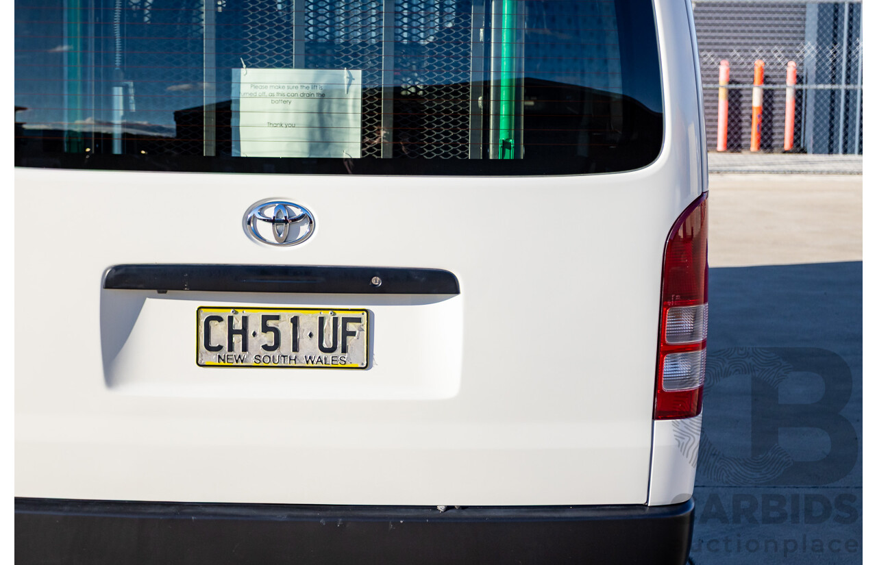 6/2016 Toyota Hiace SLWB KDH221R MY16 4d Van French Vanilla White Turbo Diesel 3.0L