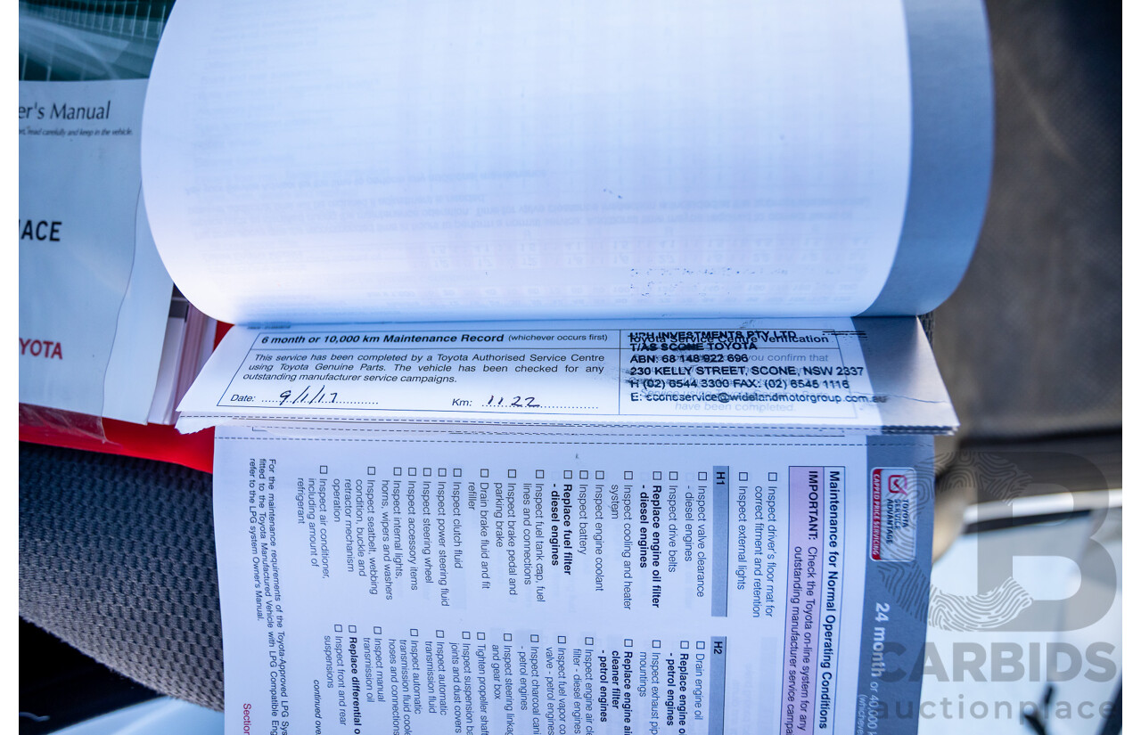 6/2016 Toyota Hiace SLWB KDH221R MY16 4d Van French Vanilla White Turbo Diesel 3.0L