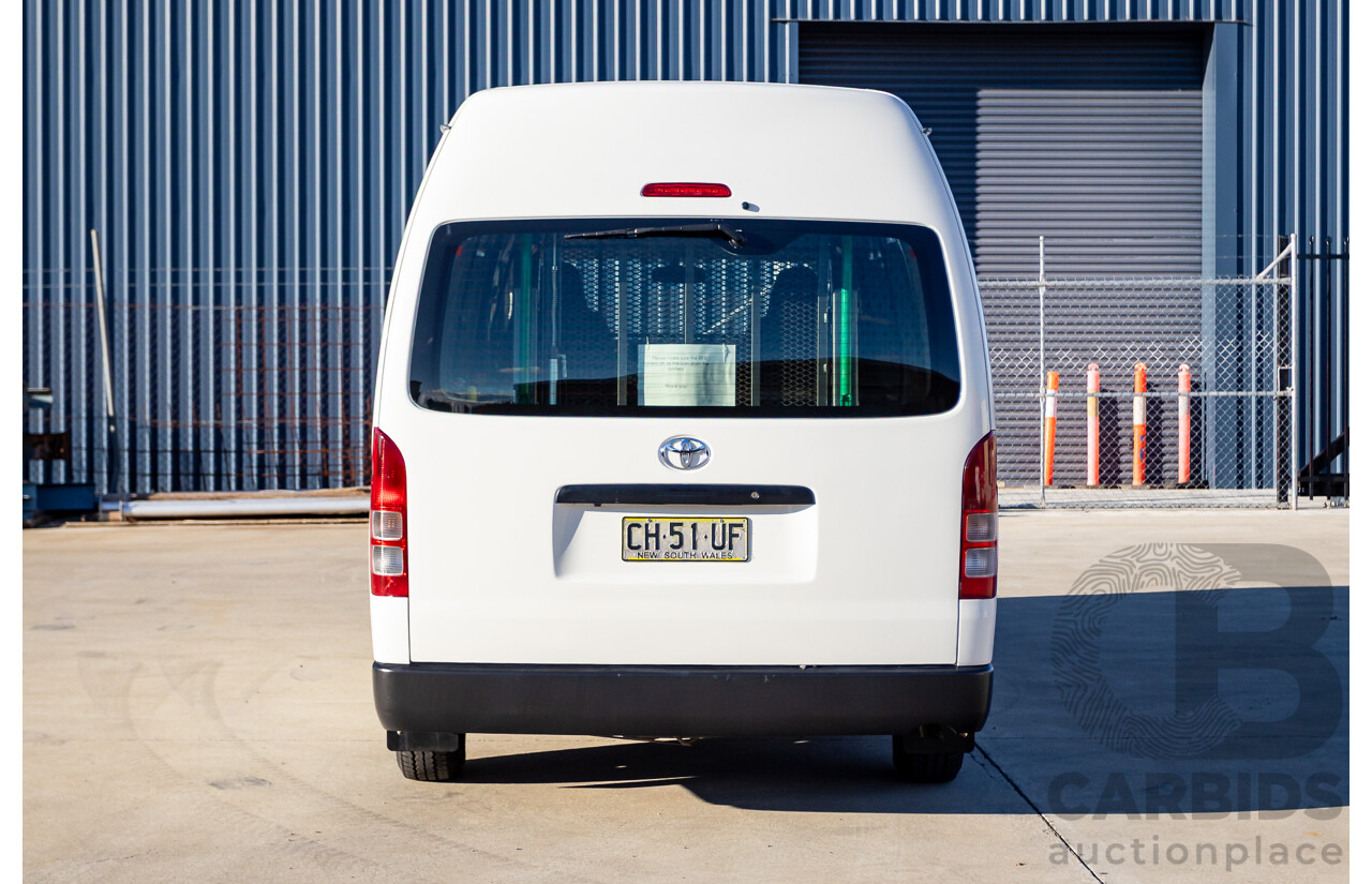 6/2016 Toyota Hiace SLWB KDH221R MY16 4d Van French Vanilla White Turbo Diesel 3.0L