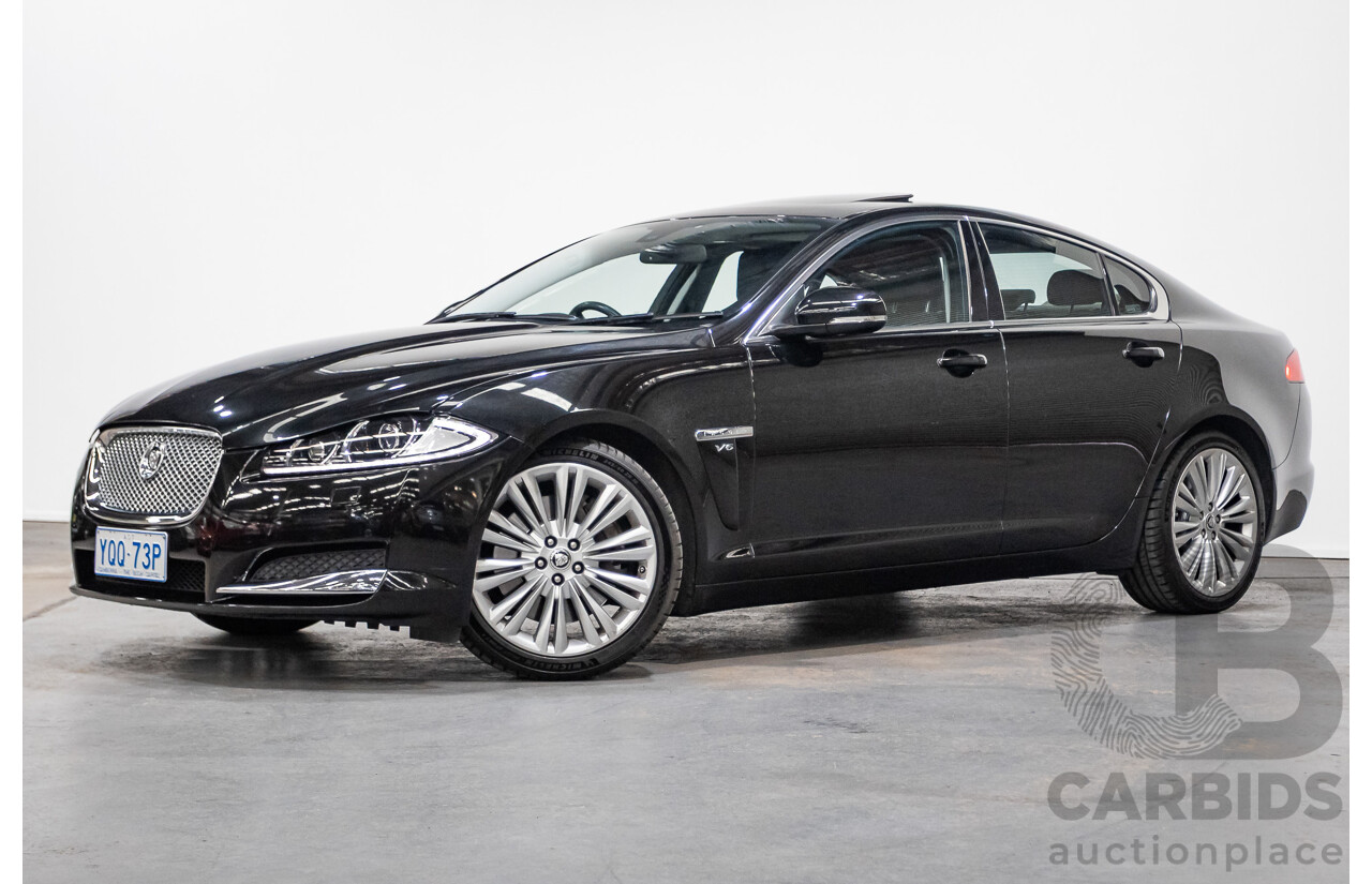 1/2013 Jaguar XF 3.0 SV6 Luxury MY13 4d Sedan Ultimate Black Metallic Supercharged V6 3.0L