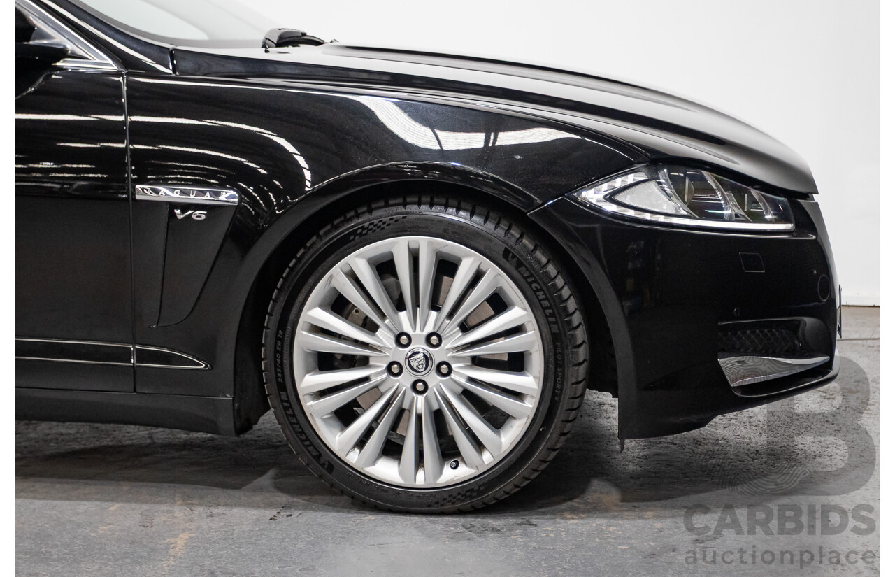1/2013 Jaguar XF 3.0 SV6 Luxury MY13 4d Sedan Ultimate Black Metallic Supercharged V6 3.0L