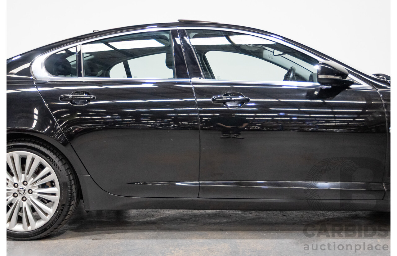 1/2013 Jaguar XF 3.0 SV6 Luxury MY13 4d Sedan Ultimate Black Metallic Supercharged V6 3.0L