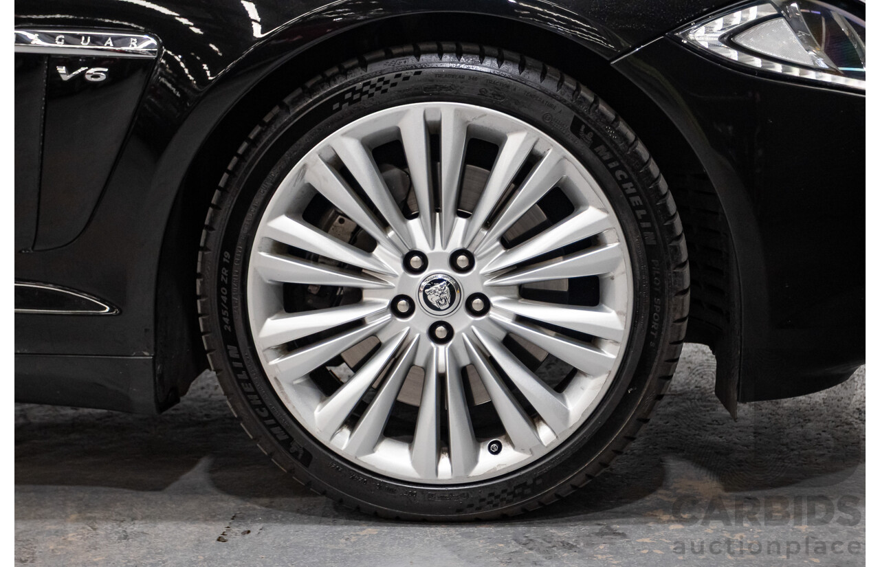 1/2013 Jaguar XF 3.0 SV6 Luxury MY13 4d Sedan Ultimate Black Metallic Supercharged V6 3.0L