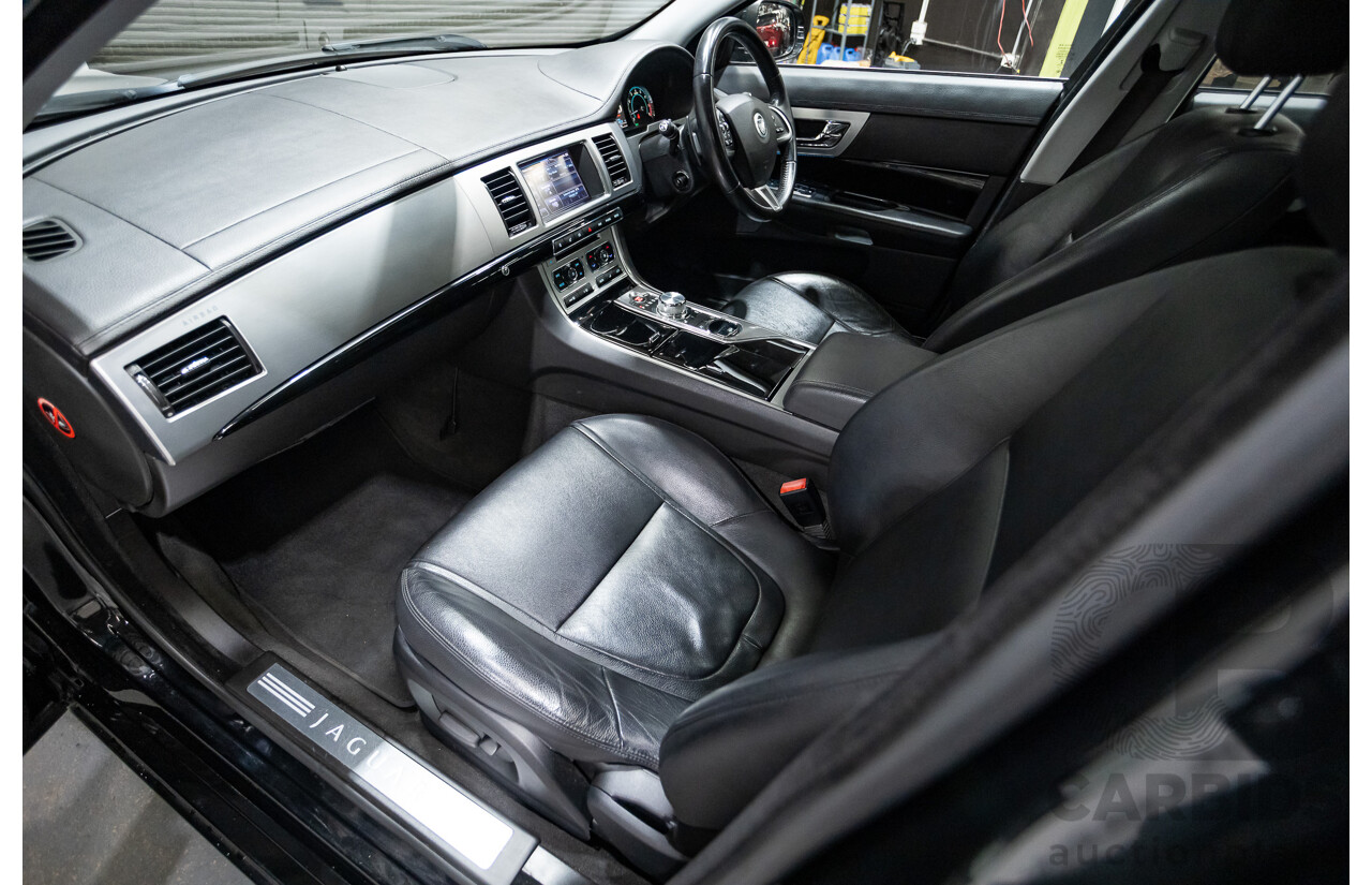 1/2013 Jaguar XF 3.0 SV6 Luxury MY13 4d Sedan Ultimate Black Metallic Supercharged V6 3.0L