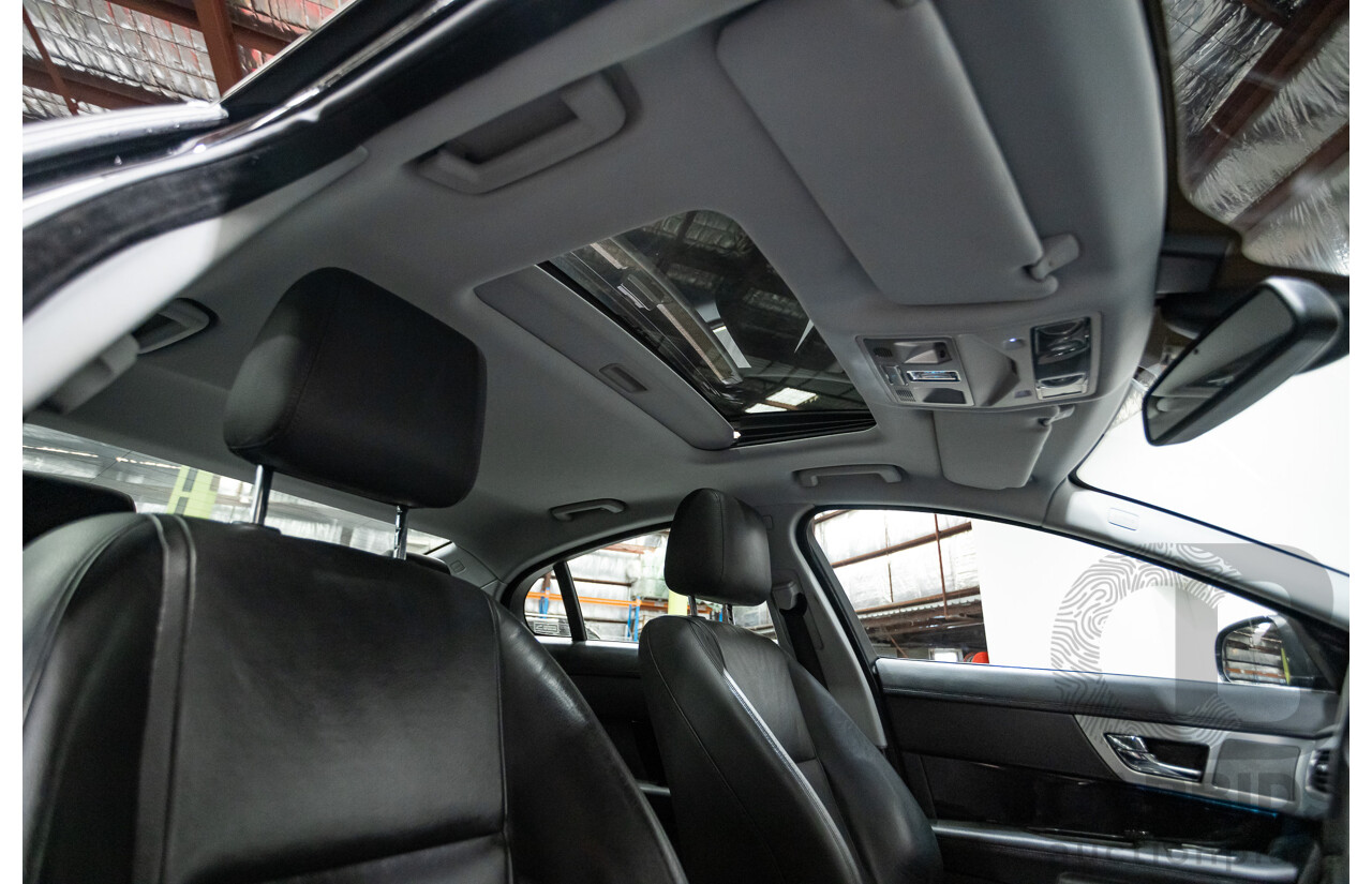 1/2013 Jaguar XF 3.0 SV6 Luxury MY13 4d Sedan Ultimate Black Metallic Supercharged V6 3.0L