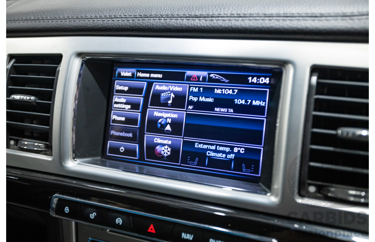 1/2013 Jaguar XF 3.0 SV6 Luxury MY13 4d Sedan Ultimate Black Metallic Supercharged V6 3.0L