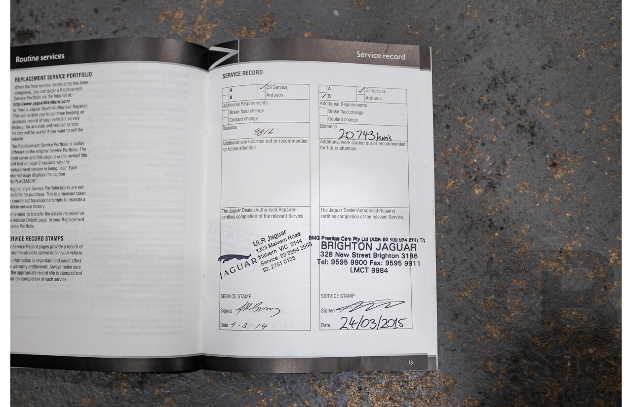 1/2013 Jaguar XF 3.0 SV6 Luxury MY13 4d Sedan Ultimate Black Metallic Supercharged V6 3.0L