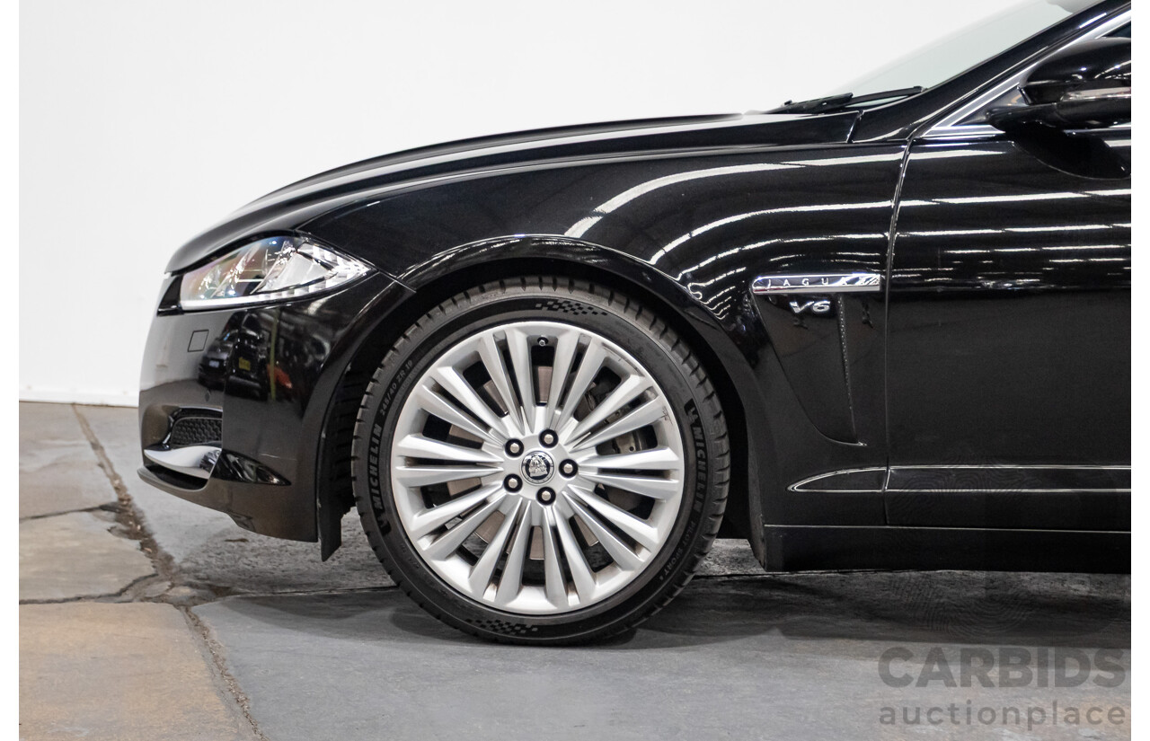 1/2013 Jaguar XF 3.0 SV6 Luxury MY13 4d Sedan Ultimate Black Metallic Supercharged V6 3.0L