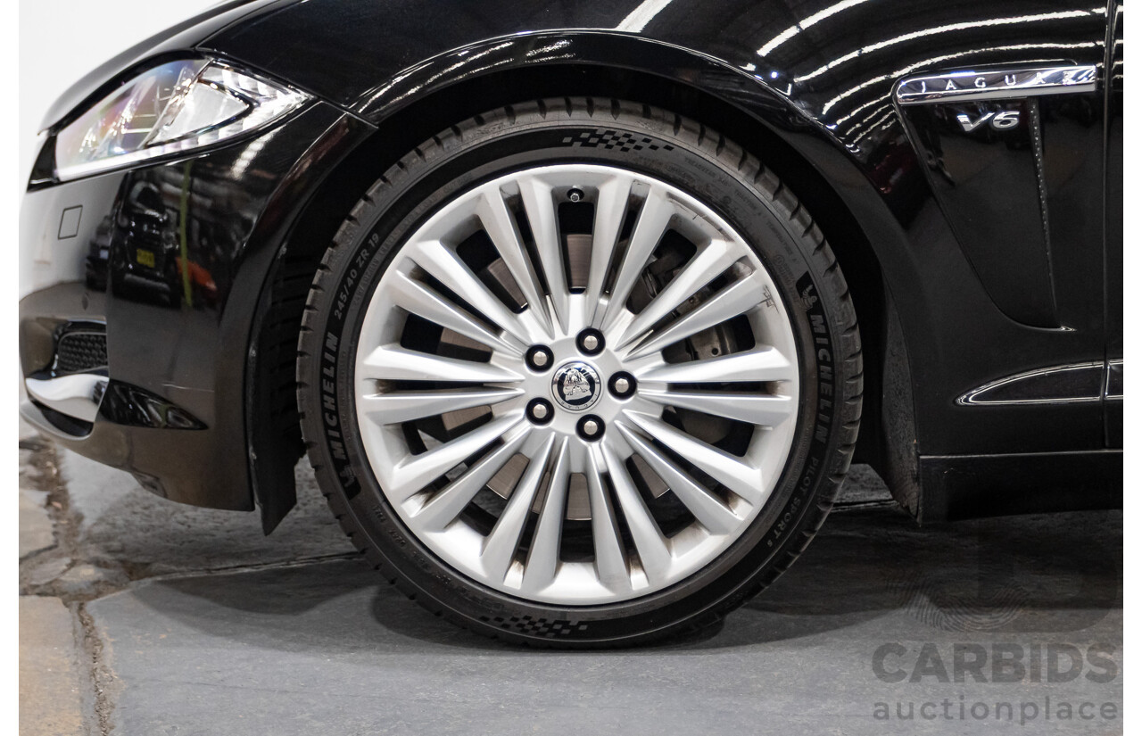 1/2013 Jaguar XF 3.0 SV6 Luxury MY13 4d Sedan Ultimate Black Metallic Supercharged V6 3.0L