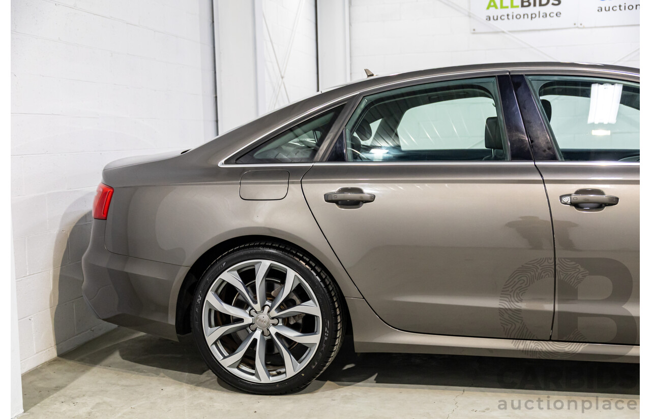 3/2012 Audi A6 3.0 TDi S-Line Quattro 4GL 4d Sedan Dakota Grey Metallic Turbo Diesel V6 3.0L