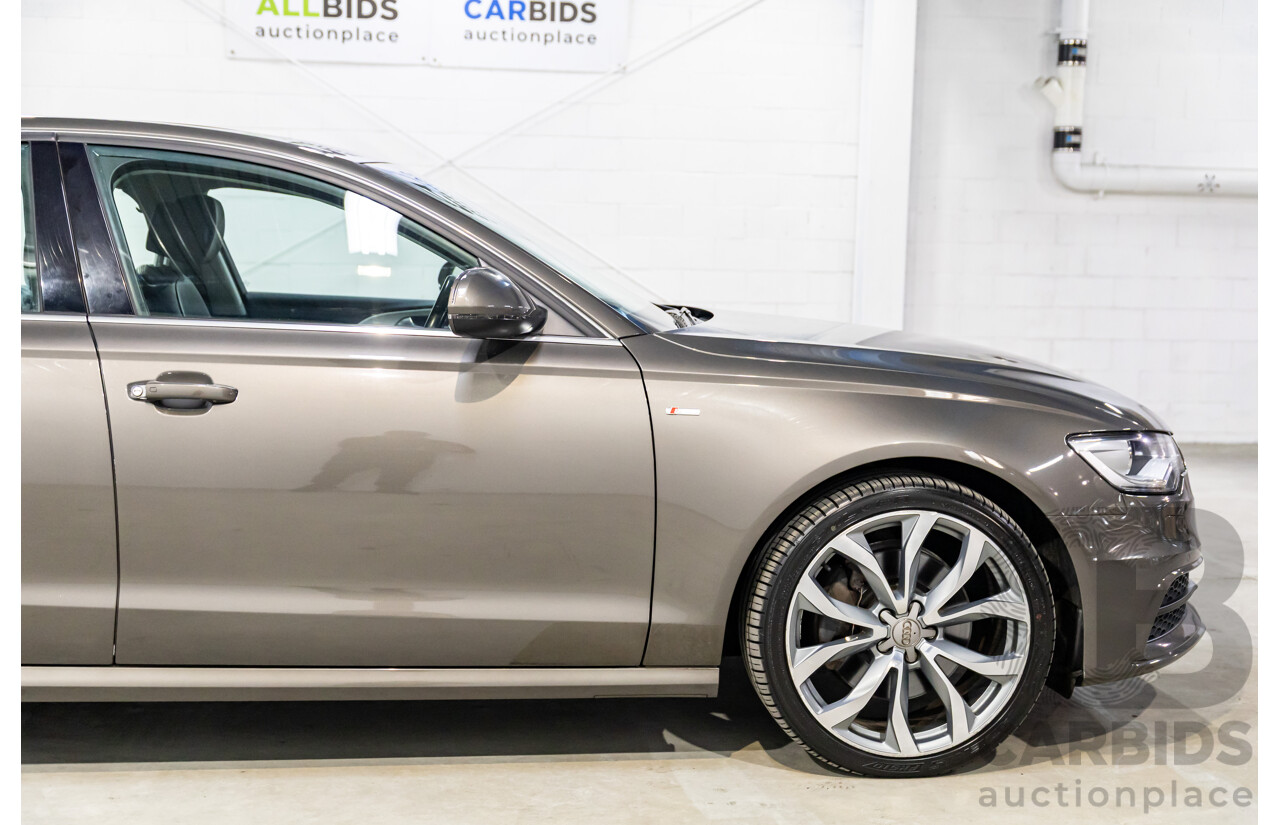 3/2012 Audi A6 3.0 TDi S-Line Quattro 4GL 4d Sedan Dakota Grey Metallic Turbo Diesel V6 3.0L