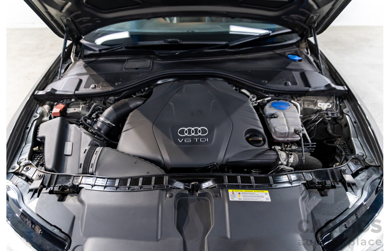 3/2012 Audi A6 3.0 TDi S-Line Quattro 4GL 4d Sedan Dakota Grey Metallic Turbo Diesel V6 3.0L