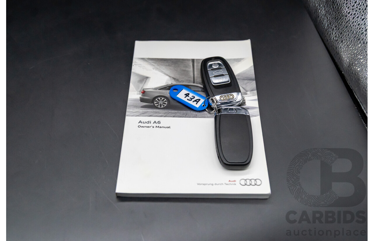 3/2012 Audi A6 3.0 TDi S-Line Quattro 4GL 4d Sedan Dakota Grey Metallic Turbo Diesel V6 3.0L