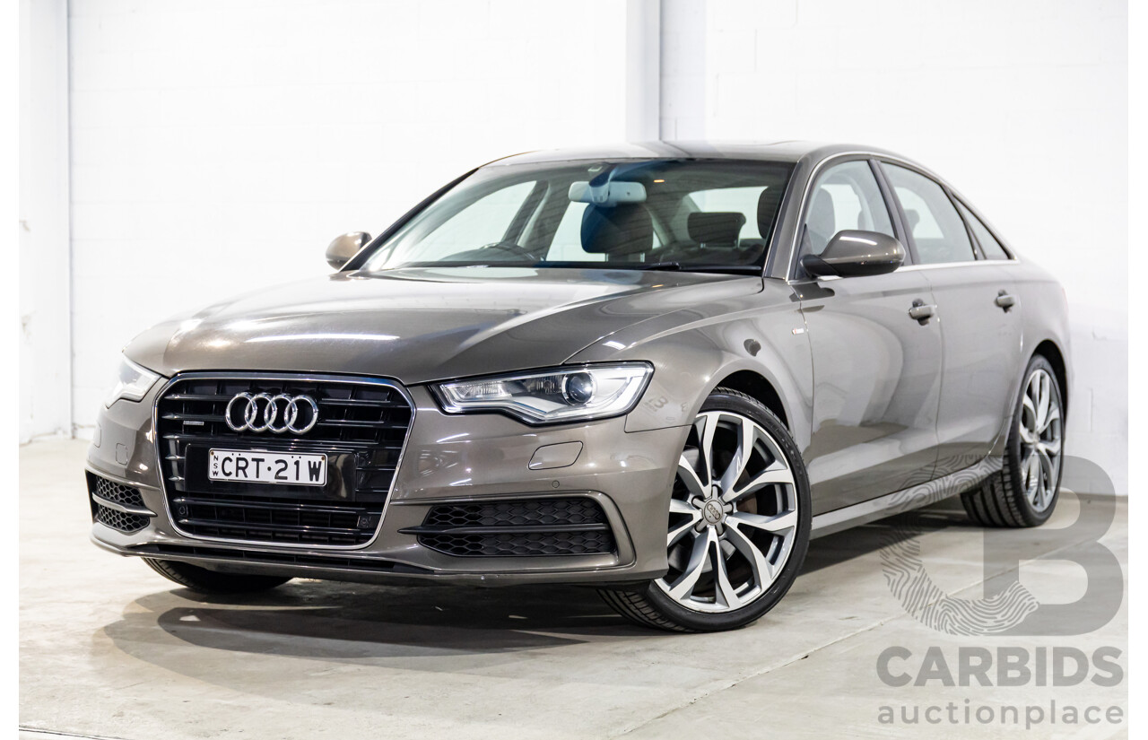 3/2012 Audi A6 3.0 TDi S-Line Quattro 4GL 4d Sedan Dakota Grey Metallic Turbo Diesel V6 3.0L