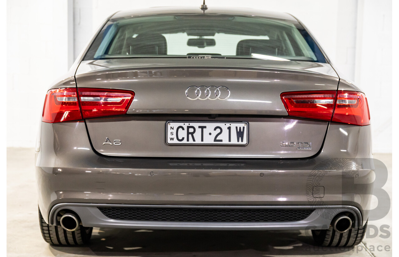 3/2012 Audi A6 3.0 TDi S-Line Quattro 4GL 4d Sedan Dakota Grey Metallic Turbo Diesel V6 3.0L