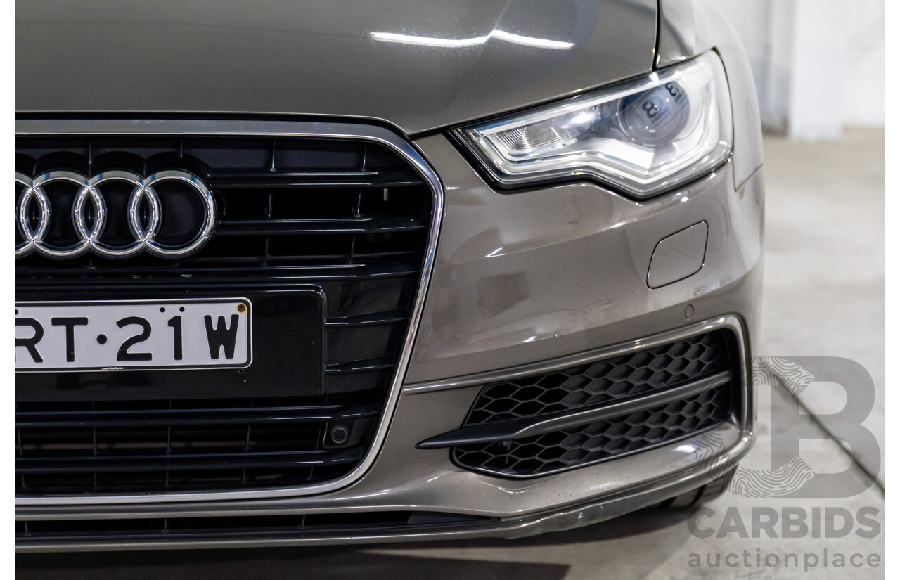 3/2012 Audi A6 3.0 TDi S-Line Quattro 4GL 4d Sedan Dakota Grey Metallic Turbo Diesel V6 3.0L