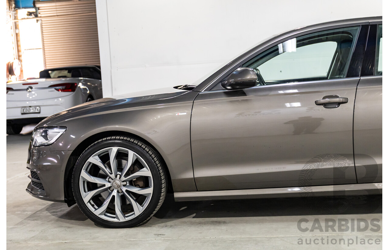 3/2012 Audi A6 3.0 TDi S-Line Quattro 4GL 4d Sedan Dakota Grey Metallic Turbo Diesel V6 3.0L