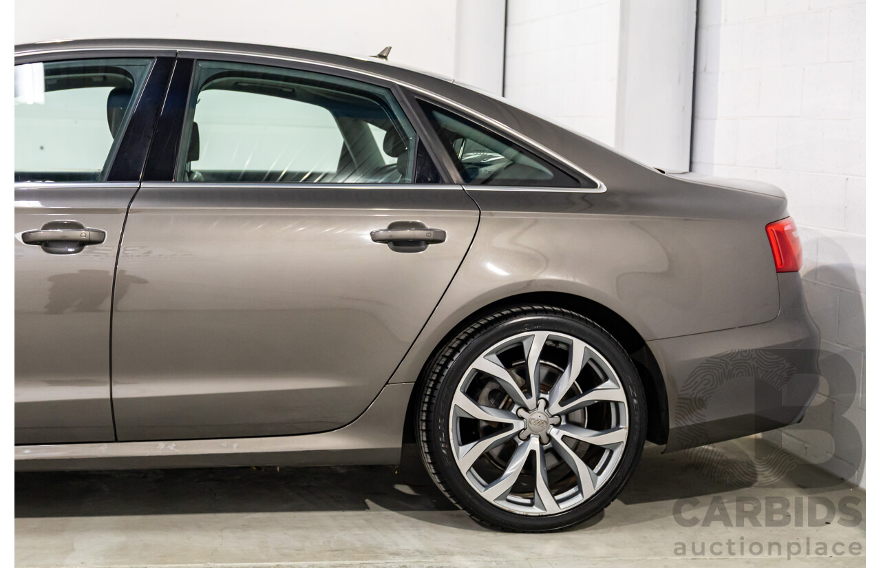 3/2012 Audi A6 3.0 TDi S-Line Quattro 4GL 4d Sedan Dakota Grey Metallic Turbo Diesel V6 3.0L