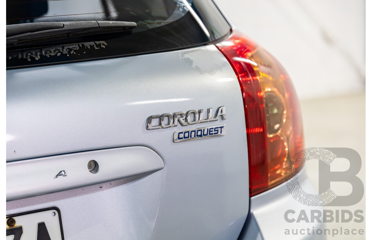 4/2006 Toyota Corolla Conquest Seca ZZE122R MY06 5d Hatchback Noosa Blue Metallic 1.8L