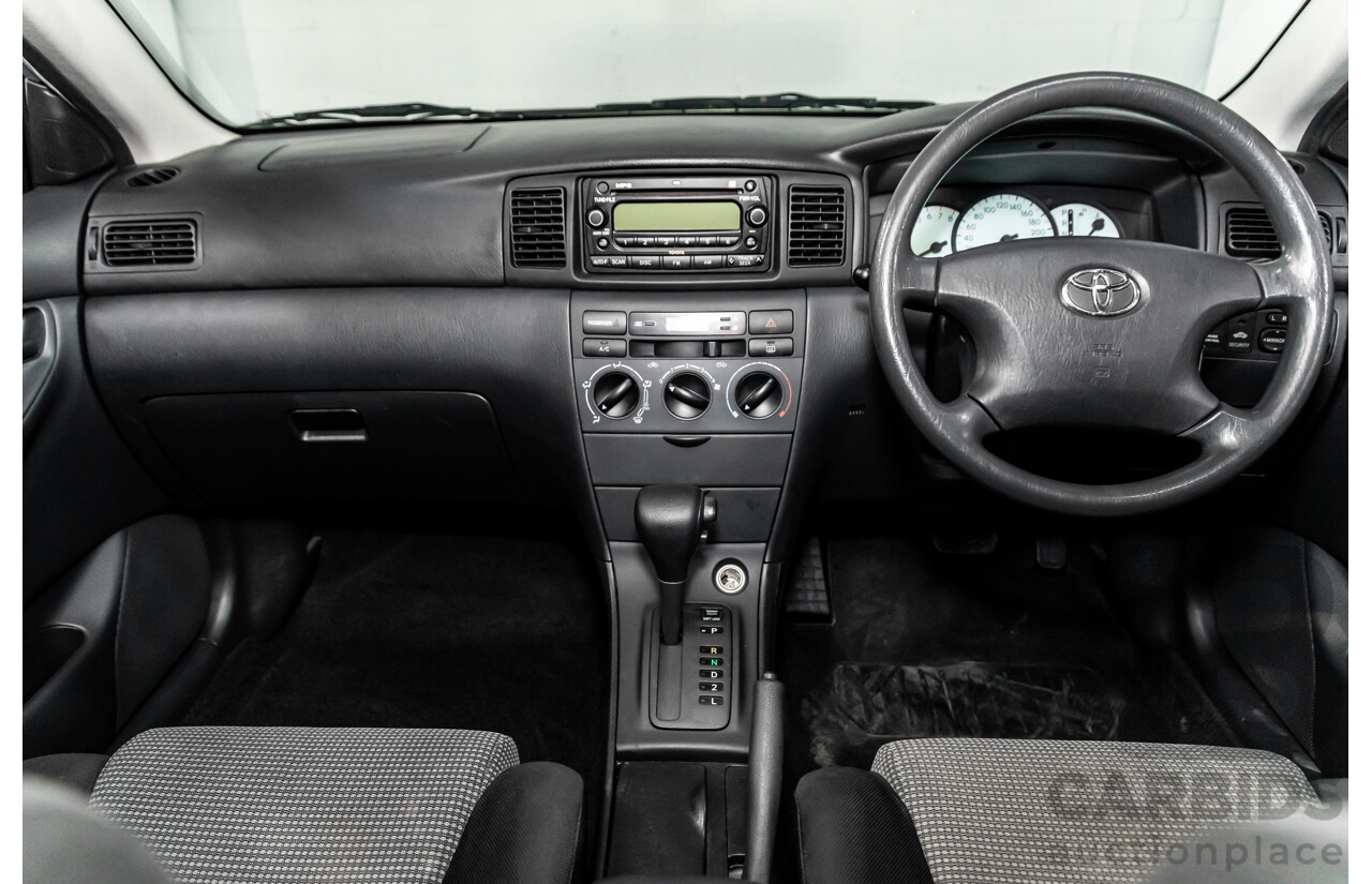 4/2006 Toyota Corolla Conquest Seca ZZE122R MY06 5d Hatchback Noosa Blue Metallic 1.8L