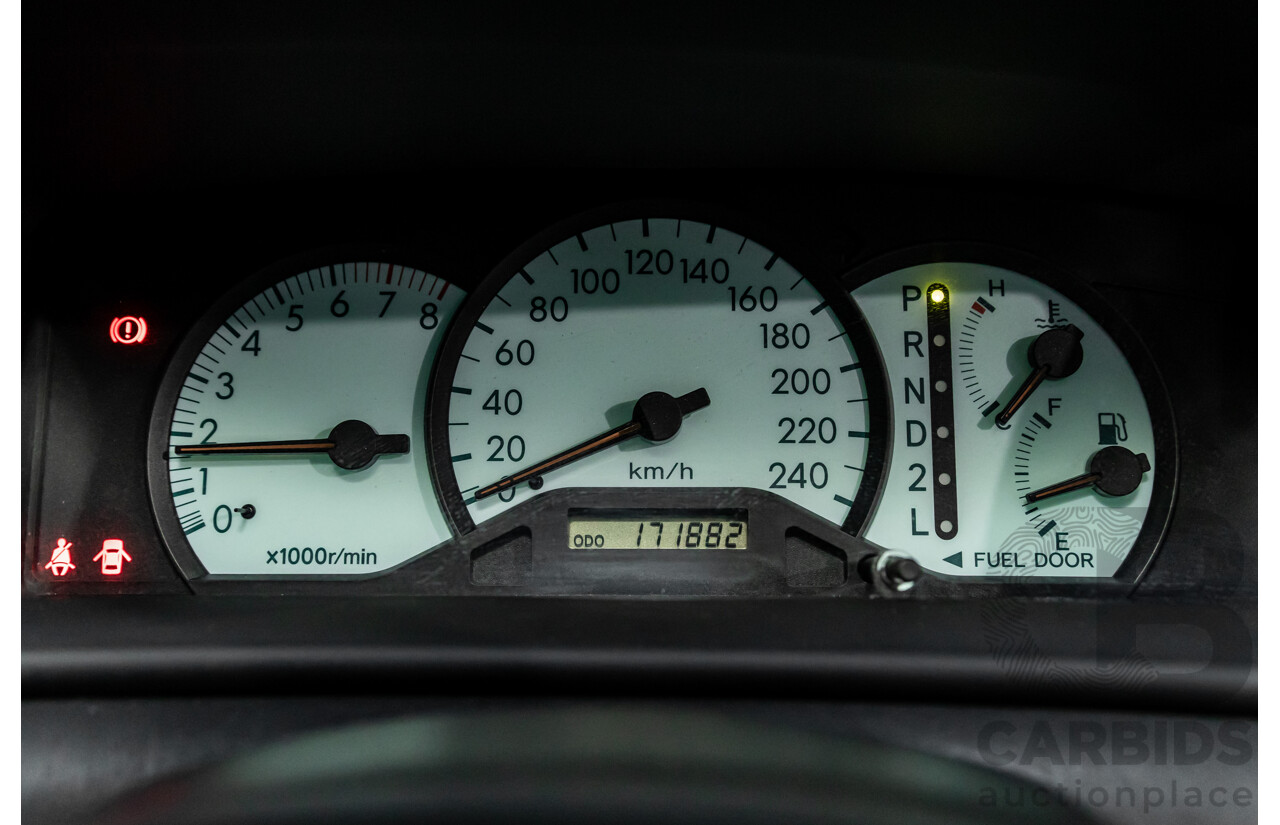 4/2006 Toyota Corolla Conquest Seca ZZE122R MY06 5d Hatchback Noosa Blue Metallic 1.8L