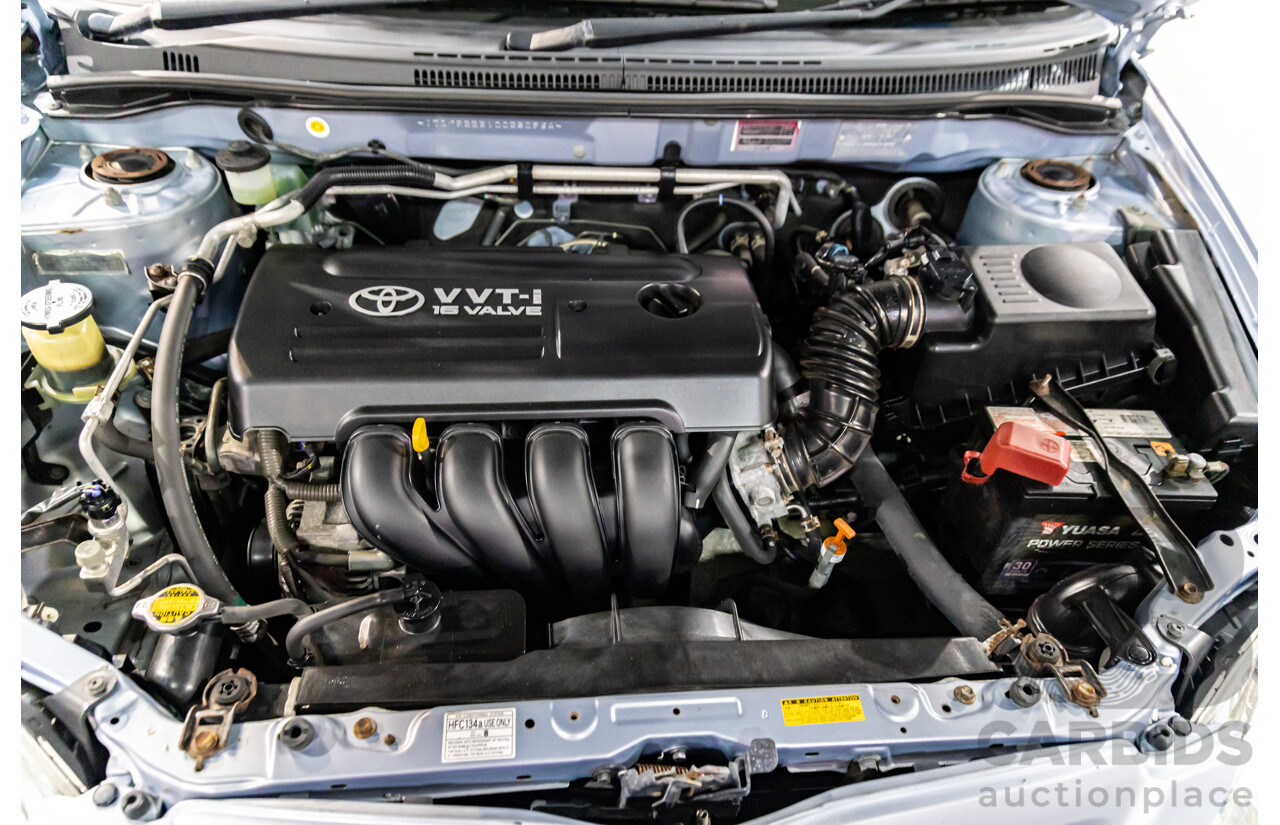 4/2006 Toyota Corolla Conquest Seca ZZE122R MY06 5d Hatchback Noosa Blue Metallic 1.8L