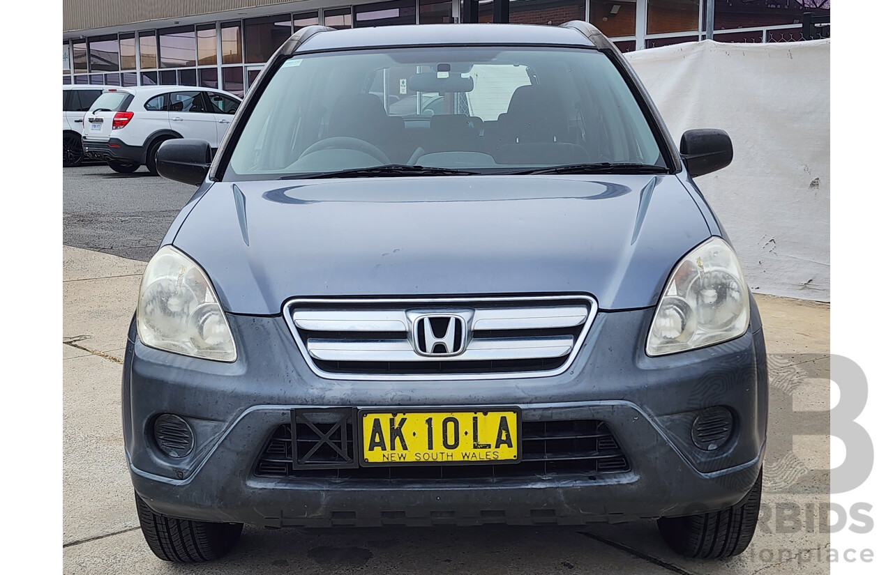 4/2006 Honda CRV (4x4) 2005 UPGRADE 4d Wagon Grey 2.4L