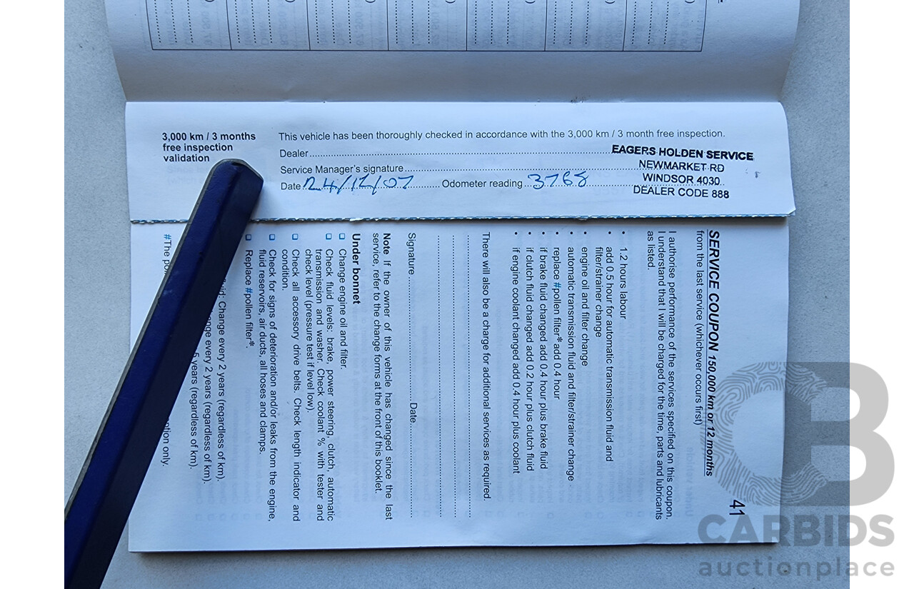 10/2007 Holden Commodore Omega VE 4d Sedan Black 3.6L