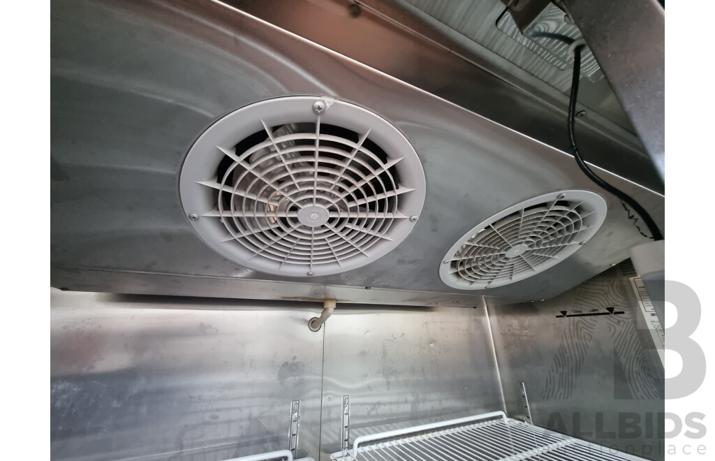 Quipwell Commercial 2 Door 1300L Glass Door Fridge