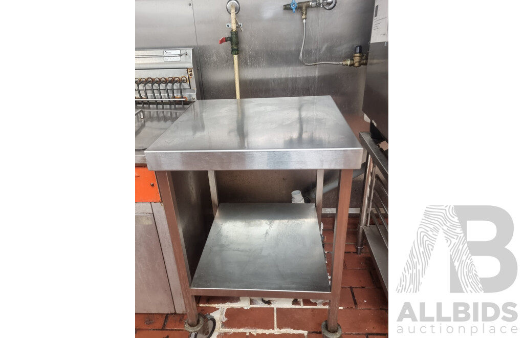 Stainless Steel Workbench Trolley with Under Bench Storage