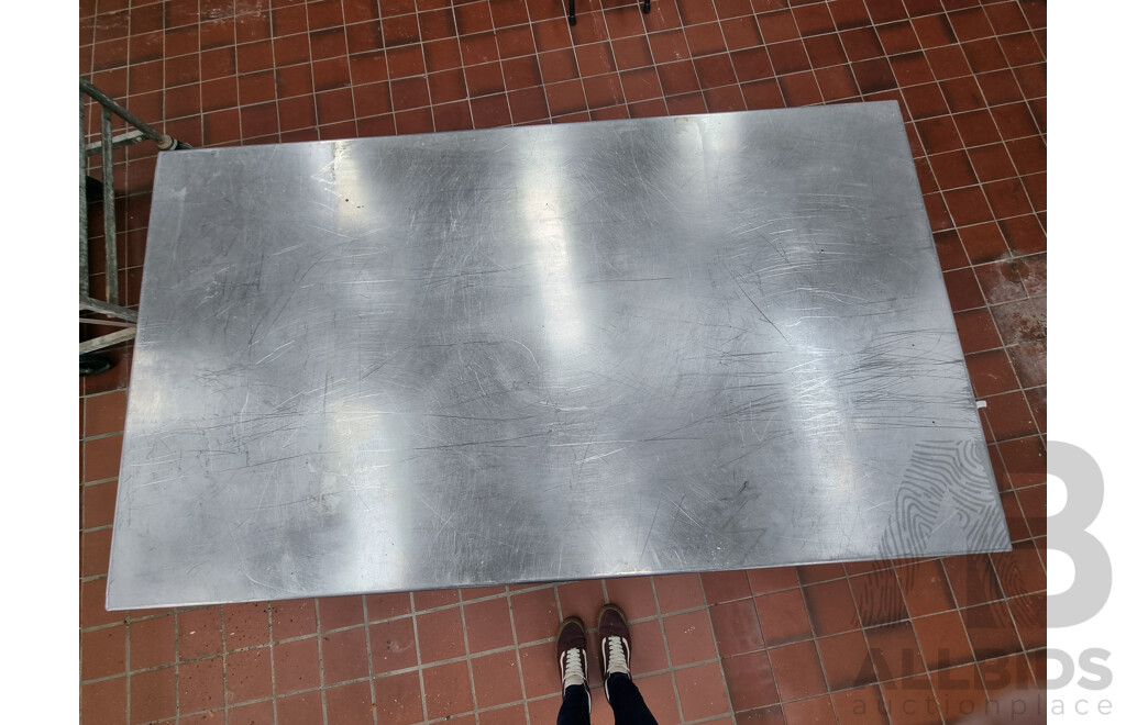 Stainless Steel Work Bench Trolley with Under Shelf Storage & Contents ETC