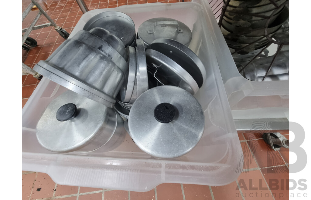 Stainless Steel Work Bench Trolley with Under Shelf Storage & Contents ETC