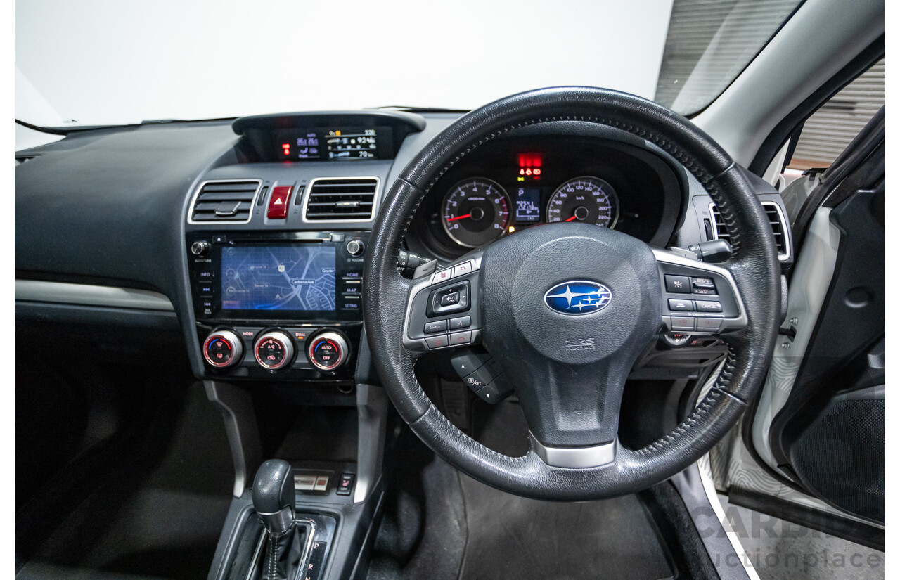 12/2015 Subaru Forester 2.5i-S (AWD) S4 MY15 4d Wagon Crystal White Pearl 2.5L