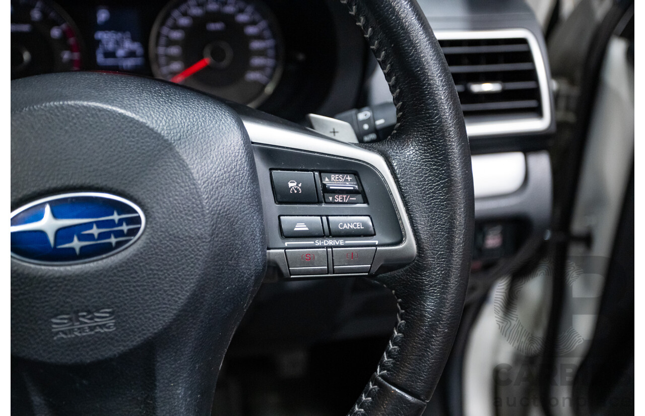 12/2015 Subaru Forester 2.5i-S (AWD) S4 MY15 4d Wagon Crystal White Pearl 2.5L