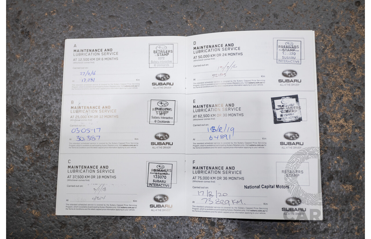 12/2015 Subaru Forester 2.5i-S (AWD) S4 MY15 4d Wagon Crystal White Pearl 2.5L