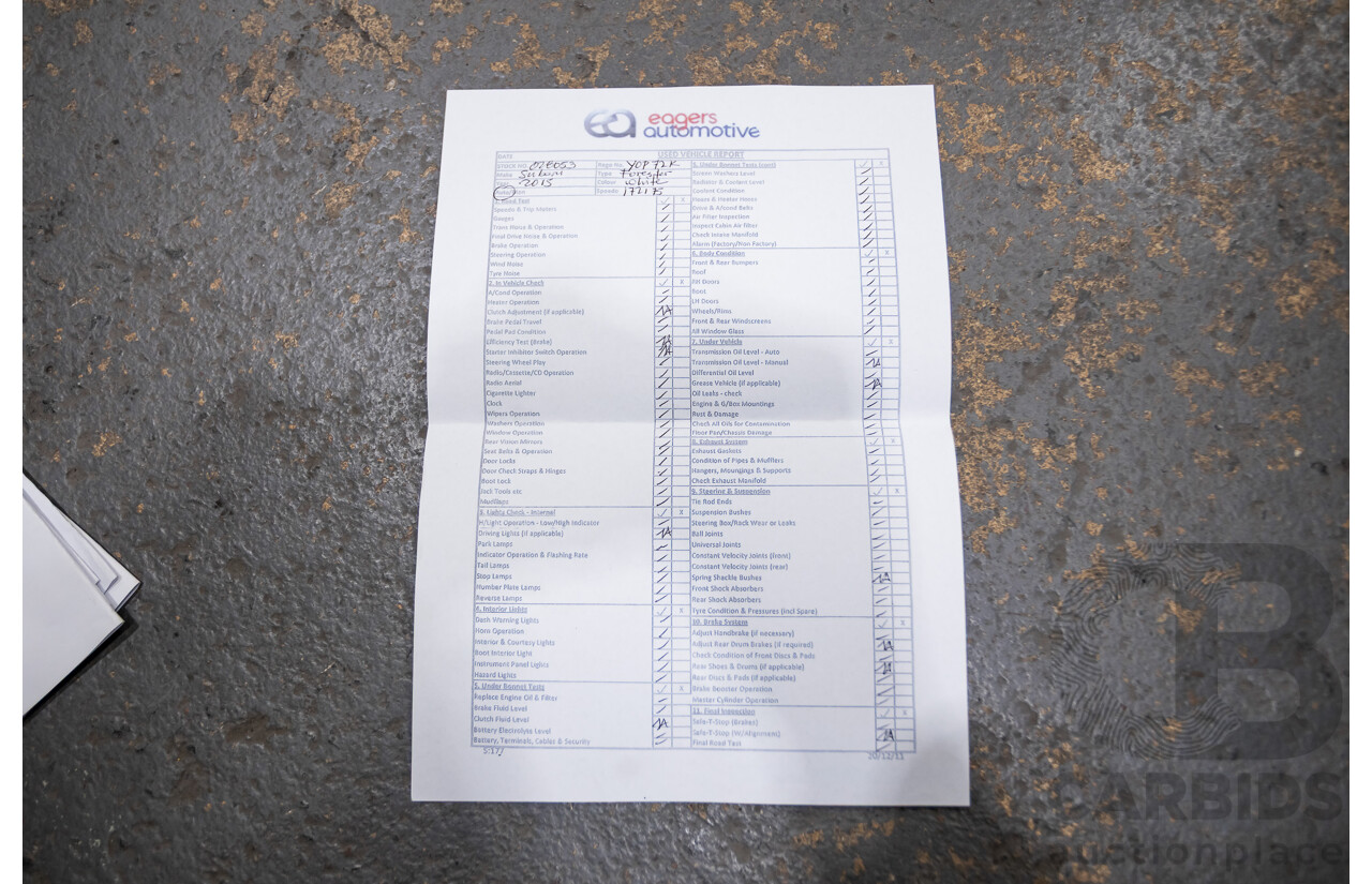 12/2015 Subaru Forester 2.5i-S (AWD) S4 MY15 4d Wagon Crystal White Pearl 2.5L