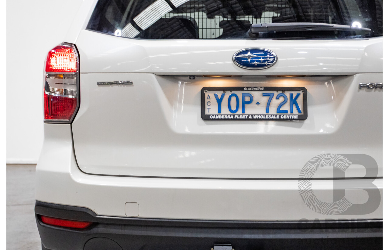 12/2015 Subaru Forester 2.5i-S (AWD) S4 MY15 4d Wagon Crystal White Pearl 2.5L