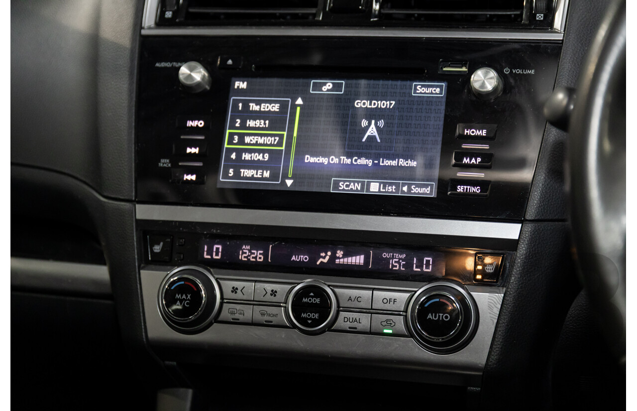 04/2017 Subaru Outback 2.5i Premium (AWD) MY17 4d Wagon Dark Grey Metallic 2.5L