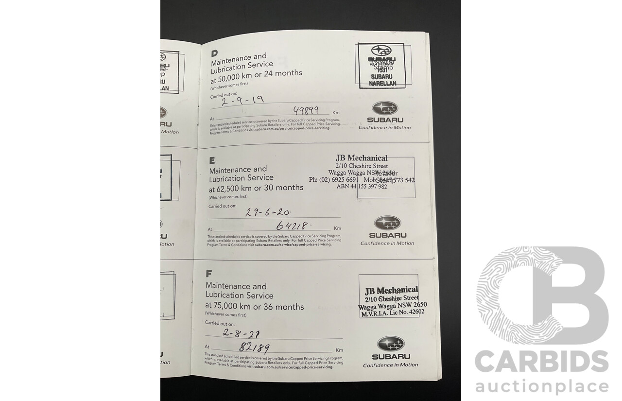 04/2017 Subaru Outback 2.5i Premium (AWD) MY17 4d Wagon Dark Grey Metallic 2.5L