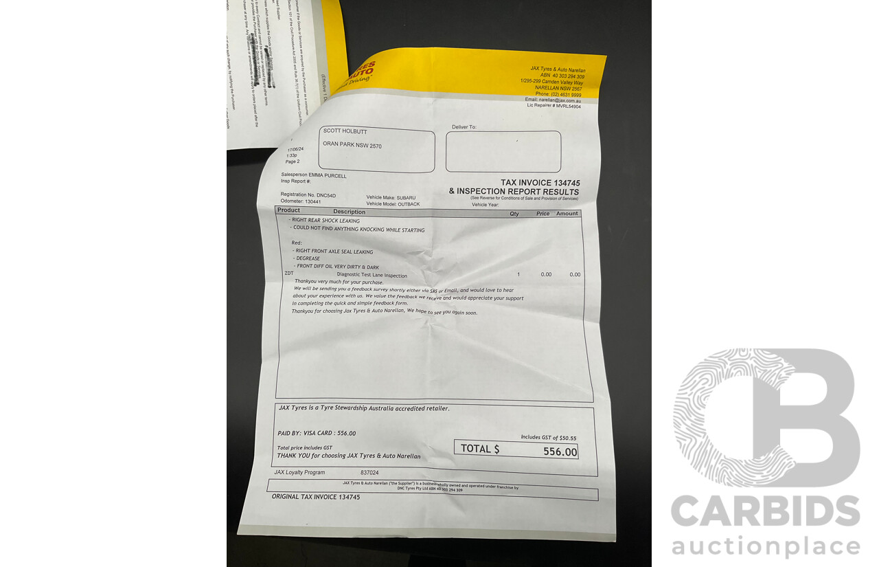 04/2017 Subaru Outback 2.5i Premium (AWD) MY17 4d Wagon Dark Grey Metallic 2.5L