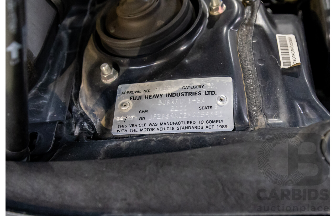 04/2017 Subaru Outback 2.5i Premium (AWD) MY17 4d Wagon Dark Grey Metallic 2.5L