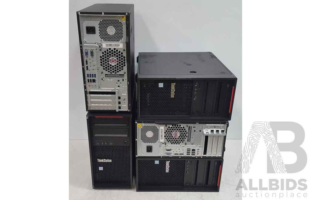 Lenovo ThinkStation P310 Intel Core i7 (6700) 3.40GHz-4.00GHz 4-Core CPU Desktop Computer - Lot of Five
