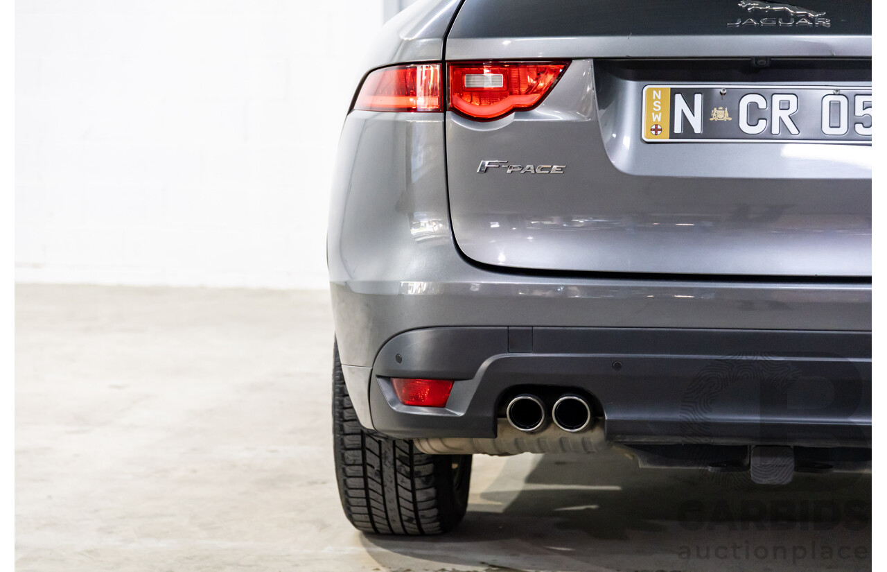 11/2016 Jaguar F-Pace 20d R-Sport (AWD) 4d Wagon Corris Grey Metallic Turbo Diesel 2.0L