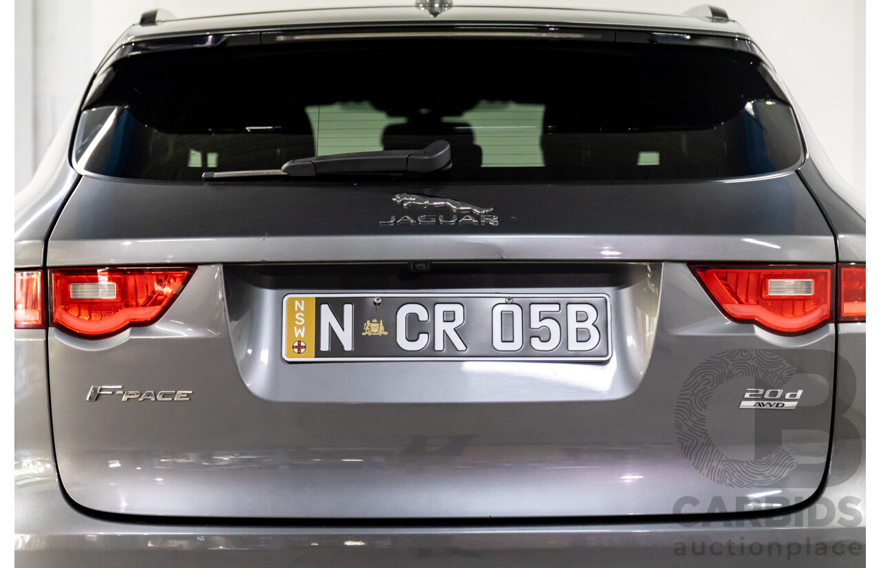 11/2016 Jaguar F-Pace 20d R-Sport (AWD) 4d Wagon Corris Grey Metallic Turbo Diesel 2.0L