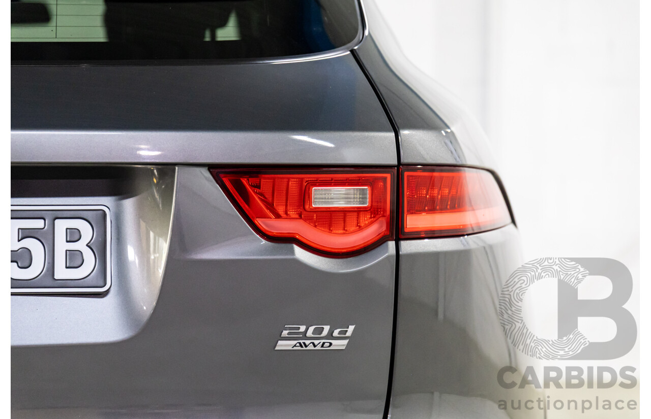 11/2016 Jaguar F-Pace 20d R-Sport (AWD) 4d Wagon Corris Grey Metallic Turbo Diesel 2.0L